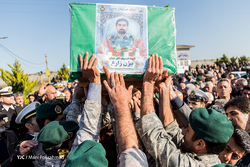 تشییع پیکر شهید مدافع حرم جاسم حمید در اهواز