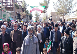 حضور پر شور مردم کرمان در راهپیمایی ۲۲ بهمن + فیلم