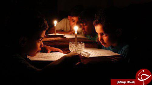 زندگی ساکنان غزه در تاریکی مطلق+ تصاویر