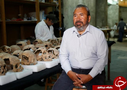 کشف گوری مخوف از جمجمه‌های انسان در مکزیکوسیتی+ تصاویر