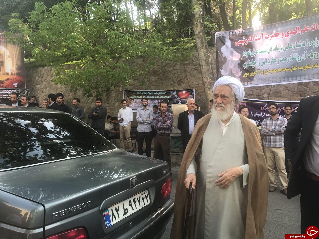 چه شخصیت‌هایی در مراسم ترحيم همسر ايت الله علم الهدى حضور دارند