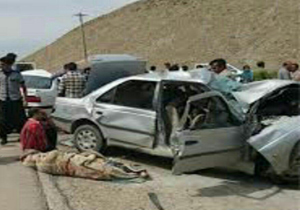 یک کشته و ۵ زخمی در حادثه رانندگی
