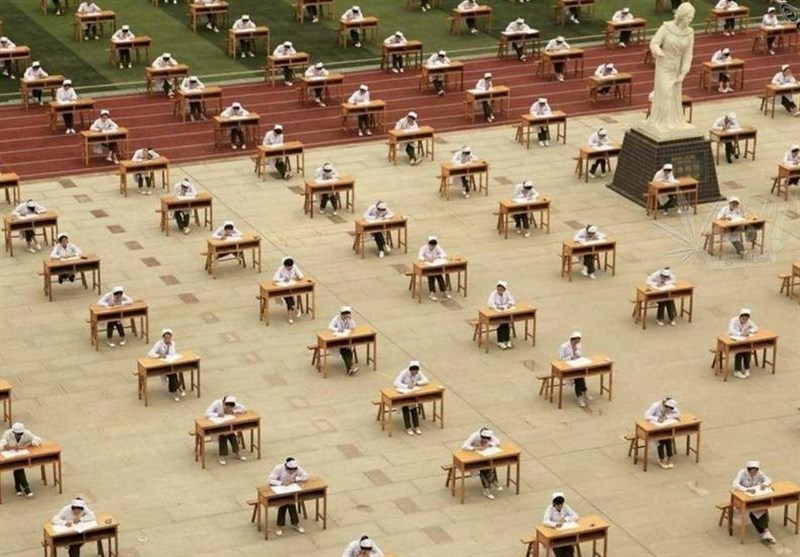 کنکور در چین! + عکس