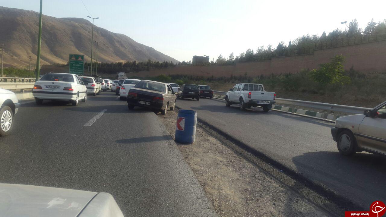 جاده سرخه حصار در بلاتکلیفی + تصاویر