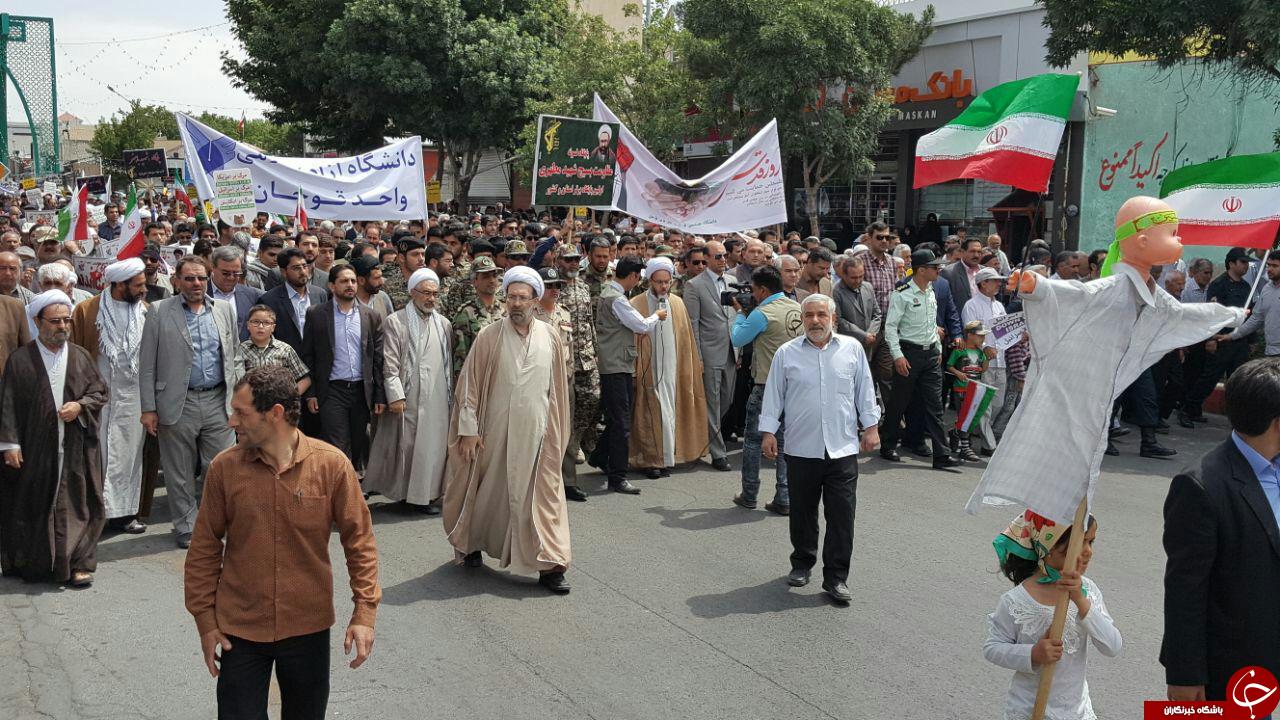 راهپیمایی روز قدس در شهرهای خراسان رضوی به روایت تصویر