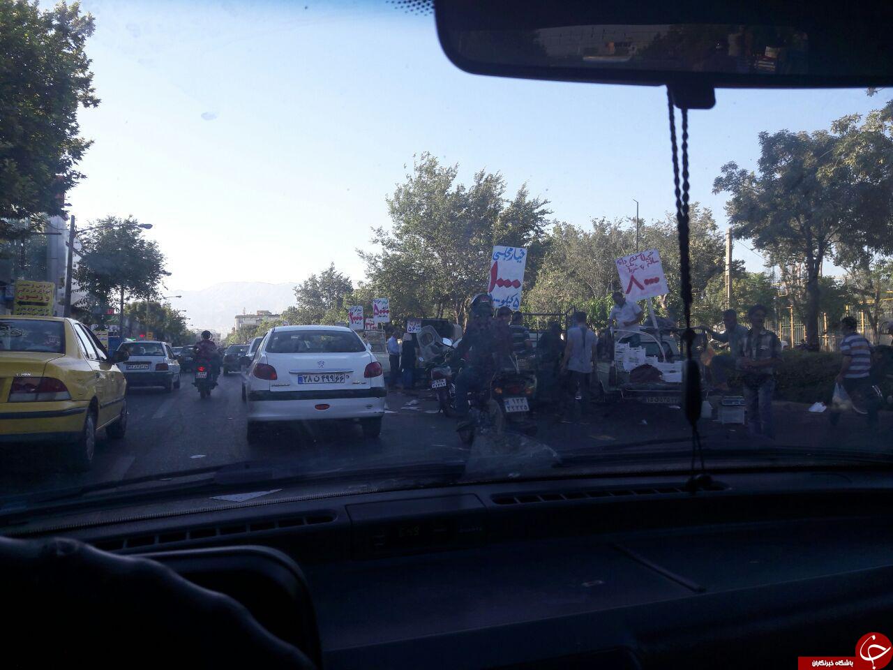 خیابانی شبیه به میدان میوه و تره‌ بار! + تصاویر