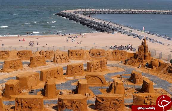 آغاز بزرگترین جشنواره مجسمه های شنی در سواحل بلژیک+تصاویر