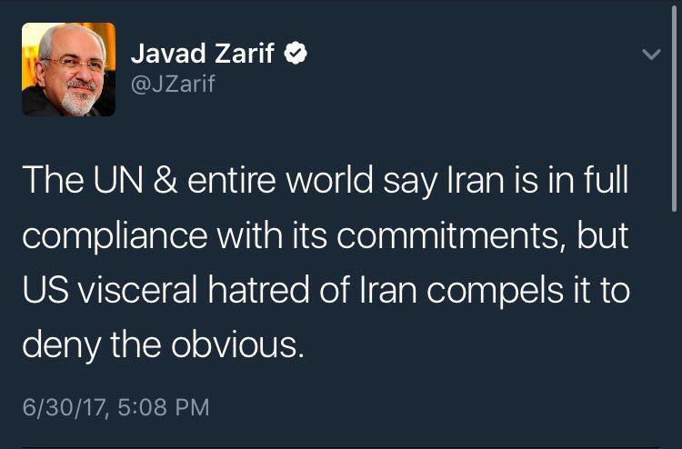 تمام دنیا می‌گوید ایران بطور کامل به تعهداتش پایبند است/آمریکا واقعیت را انکار می‌کند