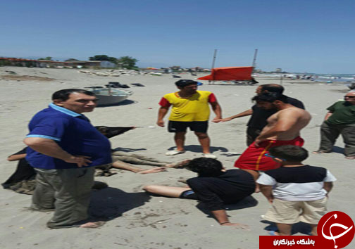 نجات ۱۰ غریق در یک روز + تصاویر