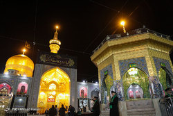 مراسم خطبه خوانی شب عاشورا در حرم مطهر امام رضا (ع)