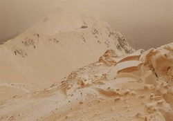 تاریک شدن ناگهانی هوا در مرز عربستان و کویت! + فیلم
