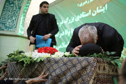 مراسم ترحیم آیت الله هاشمی شاهرودی در مسجد اعظم قم