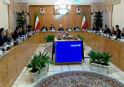 اولین جلسه هیئت دولت پس از دو ساله شدن دولت دوازدهم + فیلم