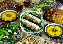 سفره افطاری با طعم شیرین سادگی + فیلم