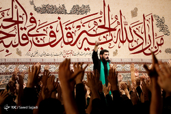 عزاداری شب هشتم محرم در هیئت انصارالمهدی