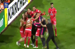 واکنش جالب مجری بین اسپورت قطر به گل سوم پرسپولیس به الدحیل + فیلم