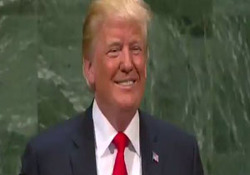 لحظه خروج اردوغان از سالن حین سخنرانی ترامپ در سازمان ملل + فیلم