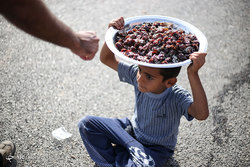 عزاداران زائرین اربعین حسینی در شهر سماوه