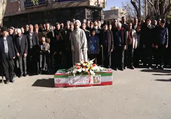 استقبال از پیکر ۴۶ شهید دوران دفاع مقدس در مرز مهران + فیلم