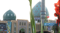 گسترده شدن محفل آسمانی ترتیل خوانی در حرم حضرت معصومه (س) + فیلم