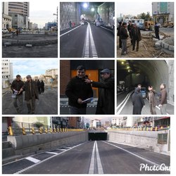 افتتاح پروژه زیرگذر استاد معین