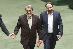 دیدار بشیر الحداد با علی لاریجانی