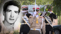 ورود پیکر مطهر ۴۴ شهید دوران دفاع مقدس از مرز شلمچه + فیلم