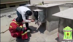 نشت گاز و انفجاری مهیب در خیابان فلسطین + فیلم