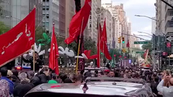 عرض ارادت شیعیان ایران به علمدار کربلا در تاسوعای حسینی (ع) + فیلم