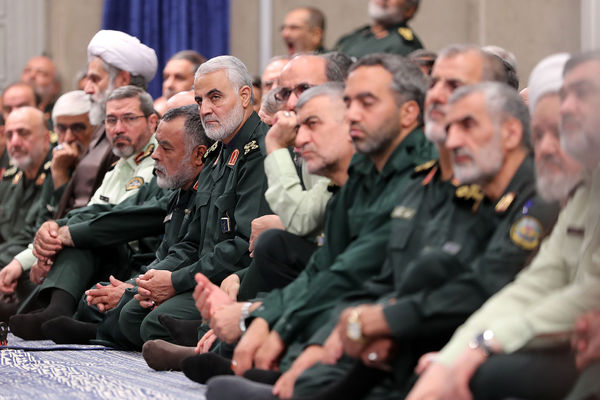 حضور سردار سلیمانی در دیدار امروز فرماندهان سپاه با رهبر معظم انقلاب + تصاویر