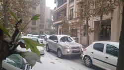 اولین برف پاییزی در تهران