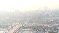 حبس اجباری نفس در قفس آلودگی هوای تهران + فیلم
