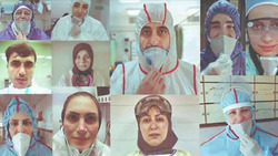 سرودخوانی بسیجیان داوطلب در سطح شهر تهران + فیلم
