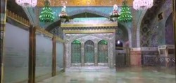 مه زیبای سحرگاهی در حرم مطهر رضوی + فیلم
