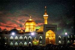 مه زیبای سحرگاهی در حرم مطهر رضوی + فیلم