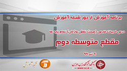 دانلود فیلم کلاس درس فیزیک ٣ پایه ١٢ رشته ریاضی فیزیک و علوم تجربی ویژه مقطع متوسطه دوم مورخ ۸ تیر