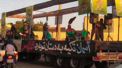 عزاداری عاشقان حسینی با رعایت نکات بهداشتی + فیلم