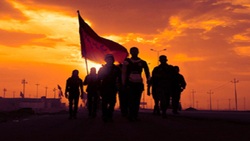 شور حسینی در حرم سیدالشهدا (ع) + فیلم