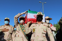 تشییع و خاکسپاری پیکر شهید مرزبان هرمزگانی «محمد احمدی سکل»