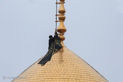 مراسم تعویض پرچم مسجد مقدس جمکران