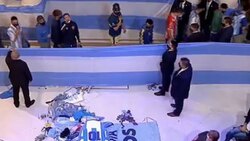ادای احترام ناپلی‌ها به مارادونا + فیلم