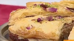 طرز تهیه رول لبو با فيلينگ اسفناج + فیلم