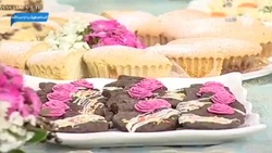 طرز تهیه شیرینی فری گلوتن نارگیلی شکلاتی + فیلم