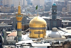 آیین تشییع و خاکسپاری پیکر دکتر غفوری فرد در حرم مطهر رضوی