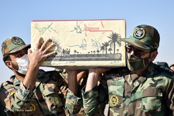 تشییع پیکر خلبان شهید صادق فلاحی - شیراز