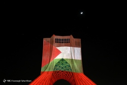 نورافشانی در شب سالگرد پیروزی انقلاب
