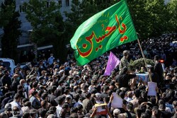 تشییع پیکر دو شهید گمنام - روضه الشهدای جماران