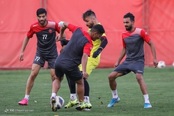 تمرین تیم فوتبال پرسپولیس تهران