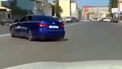 لحظه تصادف شاخ به شاخ سانتافه با مزدا ۳ در زنجان + فیلم
