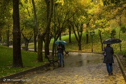 بارش اولین باران پاییزی در تهران